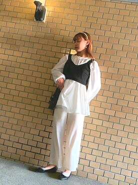 「アイテム（アンサンブル）」を使った、みはさん（レディース・154cm）の秋コーディネート