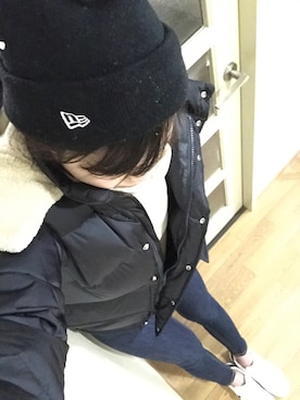 「ORCIVAL（オーシバル）のアイテム（ダウンジャケット/コート）」を使った、あやさん（レディース・160cm）の冬コーディネート