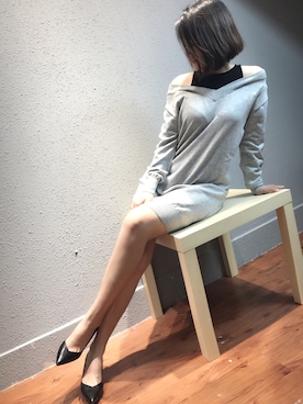 「alexanderwang（アレキサンダーワン）のアイテム（ワンピース/ドレス）」を使った、Doraさん（レディース・163cm）の秋コーディネート