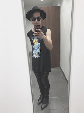 「Saint Laurent」｜「アイテム（財布/小物）」を使った、カズエウエストさん（メンズ・171cm）の夏コーディネート