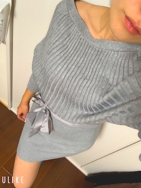 「SHOPLISTのアイテム（Dresses、グレー系）」を使った、mayuさん（レディース）の秋コーディネート