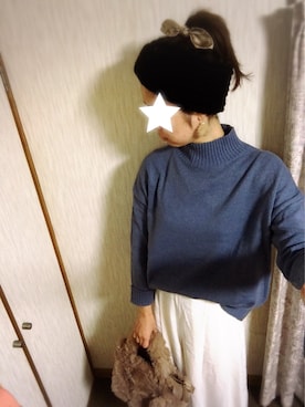 「スカンツGU」｜くみっきーさん（レディース・167cm）の冬コーディネート