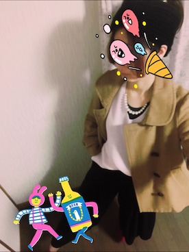 「Heather（ヘザー）のアイテム（ピーコート）」を使った、くみっきーさん（レディース・167cm）の冬コーディネート