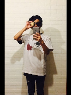 「CASPER JOHN（キャスパージョン）のアイテム（ハンチング/ベレー帽）」を使った、masyuさん（メンズ・161cm）の夏コーディネート