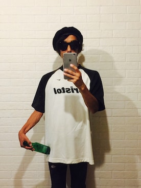 「CASPER JOHN（キャスパージョン）のアイテム（ハンチング/ベレー帽）」を使った、masyuさん（メンズ・161cm）の夏コーディネート
