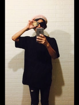 「CASPER JOHN（キャスパージョン）のアイテム（ハンチング/ベレー帽）」を使った、masyuさん（メンズ・161cm）の夏コーディネート