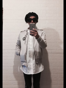 「CASPER JOHN（キャスパージョン）のアイテム（ハンチング/ベレー帽）」を使った、masyuさん（メンズ・161cm）の秋コーディネート