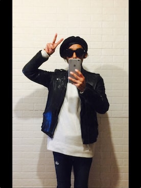 「CASPER JOHN（キャスパージョン）のアイテム（ハンチング/ベレー帽）」を使った、masyuさん（メンズ・161cm）の秋コーディネート