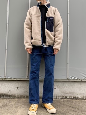 「Wrangler」｜「アイテム（ブルゾン）」を使った、Chiakiさん（メンズ・175cm）の冬コーディネート