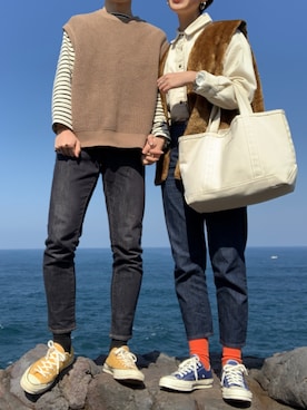 「CT70s」｜「アイテム（その他アウター）」を使った、Chiakiさん（メンズ・175cm）の春コーディネート