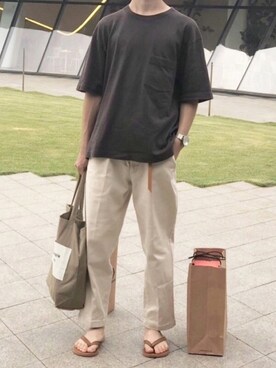 「ビーチサンダル」｜Chiakiさん（メンズ・175cm・20代）の秋コーディネート