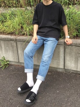 「STUDIOUS(ステュディオス)のアイテム(リング)」を使った、Chiakiさん(メンズ・175cm)の夏コーディネート