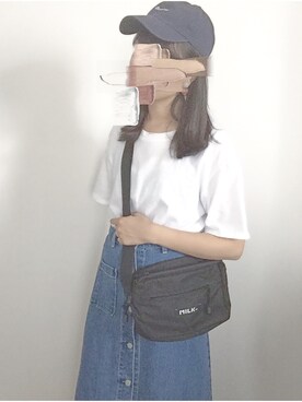 「archives（アルシーヴ）のアイテム（キャップ）」を使った、もかさん（レディース・169cm）の秋コーディネート