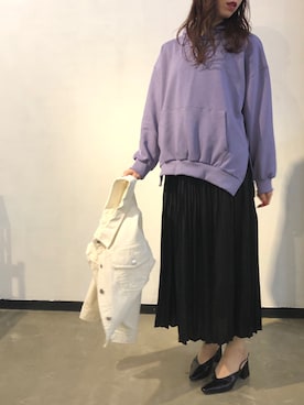 「アイテム（カバーオール）」を使った、Fumi⑅︎◡̈︎さん（レディース・166cm）の冬コーディネート