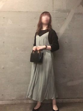 「アントマリーズ」｜「アイテム（ワンピース）」を使った、Fumi⑅︎◡̈︎さん（レディース・166cm）の秋コーディネート