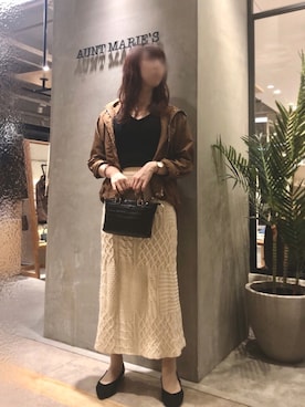 「アイテム（マウンテンパーカー）」を使った、Fumi⑅︎◡̈︎さん（レディース・166cm）の秋コーディネート