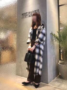 「アイテム（ミリタリージャケット）」を使った、Fumi⑅︎◡̈︎さん（レディース・166cm）の秋コーディネート