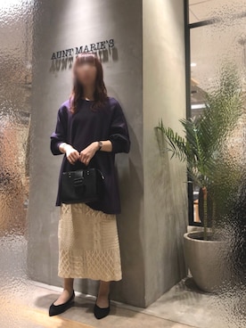 「アントマリーズ」｜「アイテム（腕時計）」を使った、Fumi⑅︎◡̈︎さん（レディース・166cm）の秋コーディネート