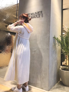 「アントマリーズ」｜「アイテム（ワンピース）」を使った、Fumi⑅︎◡̈︎さん（レディース・166cm）の秋コーディネート