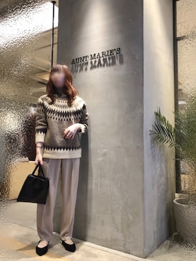 「アントマリーズ」｜「アイテム（トップス）」を使った、Fumi⑅︎◡̈︎さん（レディース・166cm）の冬コーディネート