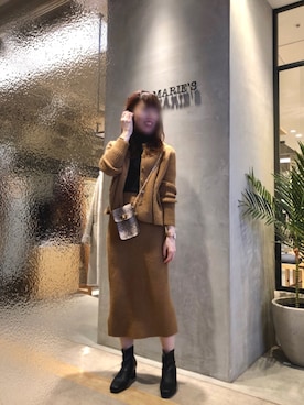 「flowriri（フロウリリ）のアイテム」を使った、Fumi⑅︎◡̈︎さん（レディース・166cm）の冬コーディネート