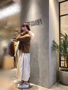 「flowriri（フロウリリ）のアイテム」を使った、Fumi⑅︎◡̈︎さん（レディース・166cm）の冬コーディネート