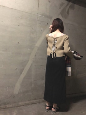 「flowriri（フロウリリ）のアイテム」を使った、Fumi⑅︎◡̈︎さん（レディース・166cm）の冬コーディネート