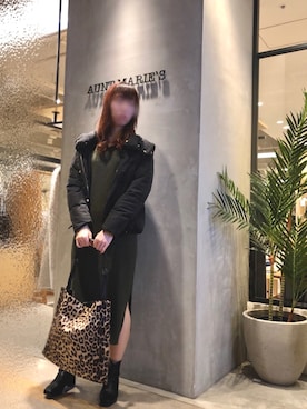 「UNIQLO（ユニクロ）のアイテム（ワンピース/ドレス）」を使った、Fumi⑅︎◡̈︎さん（レディース・166cm）の冬コーディネート