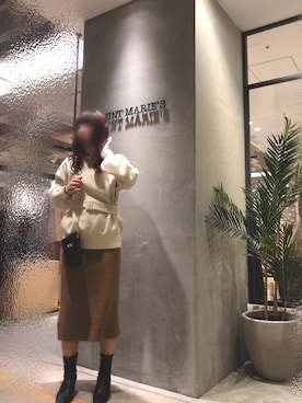 「flowriri（フロウリリ）のアイテム」を使った、Fumi⑅︎◡̈︎さん（レディース・166cm）の冬コーディネート