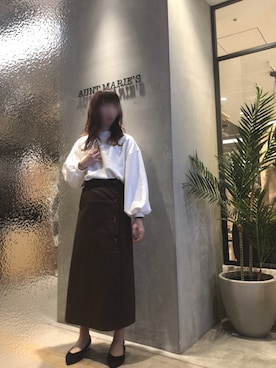 「アントマリーズ」｜「アイテム（スウェット）」を使った、Fumi⑅︎◡̈︎さん（レディース・166cm）の冬コーディネート