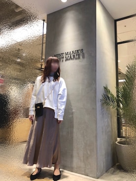 「アントマリーズ」｜「アイテム（トップス）」を使った、Fumi⑅︎◡̈︎さん（レディース・166cm）の冬コーディネート