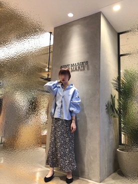 「アントマリーズ」｜「アイテム（トップス）」を使った、Fumi⑅︎◡̈︎さん（レディース・166cm）の春コーディネート