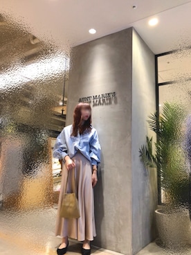 「きれいめコーディネート」｜Fumi⑅︎◡̈︎さん（レディース・166cm）の春コーディネート