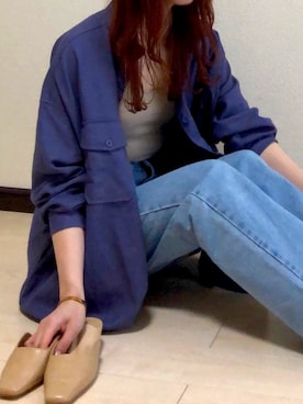 「アントマリーズ」｜「アイテム（トップス）」を使った、Fumi⑅︎◡̈︎さん（レディース・166cm）の春コーディネート