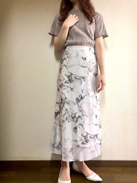 「FRAY I.D」｜Fumi⑅︎◡̈︎さん（レディース・166cm）の夏コーディネート