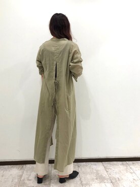 「Aunt Marie's（アントマリーズ）のAUNT MARIE'S フェイクレザースクエアサンダル（サンダル）」を使った、Fumi⑅︎◡̈︎さん（レディース・166cm）の夏コーディネート