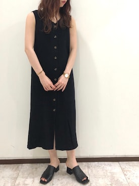 「アントマリーズ」｜「アイテム（ワンピース）」を使った、Fumi⑅︎◡̈︎さん（レディース・166cm）の夏コーディネート