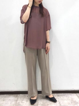 「アントマリーズ」｜「アイテム（トップス）」を使った、Fumi⑅︎◡̈︎さん（レディース・166cm）の夏コーディネート