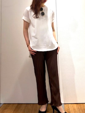 「flowriri（フロウリリ）のアイテム」を使った、Fumi⑅︎◡̈︎さん（レディース・166cm）の夏コーディネート