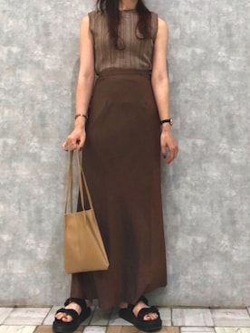 「アントマリーズ」｜「アイテム（トップス）」を使った、Fumi⑅︎◡̈︎さん（レディース・166cm）の夏コーディネート