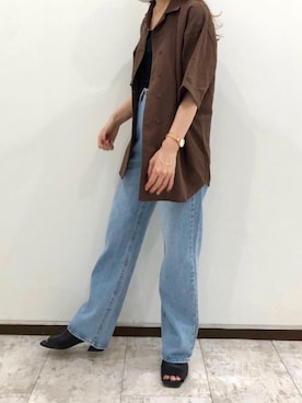 「アントマリーズ」｜Fumi⑅︎◡̈︎さん（レディース・166cm）の夏コーディネート