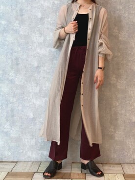 「flowriri（フロウリリ）のアイテム」を使った、Fumi⑅︎◡̈︎さん（レディース・166cm）の夏コーディネート