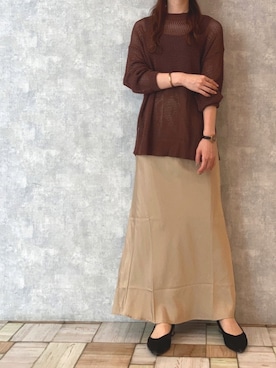 「flowriri（フロウリリ）のアイテム」を使った、Fumi⑅︎◡̈︎さん（レディース・166cm）の夏コーディネート