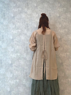 「アントマリーズ」｜「アイテム（ワンピース）」を使った、Fumi⑅︎◡̈︎さん（レディース・166cm）の秋コーディネート