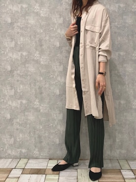 「yukichi.（ユキチ）のアイテム」を使った、Fumi⑅︎◡̈︎さん（レディース・166cm）の秋コーディネート