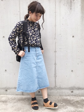 「HELIOPOLE（エリオポール）のアイテム」を使った、ｈaｒu ◎さん（レディース・153cm）の春コーディネート