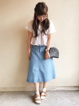 「gooutwith」｜ｈaｒu ◎さん（レディース・153cm）の春コーディネート