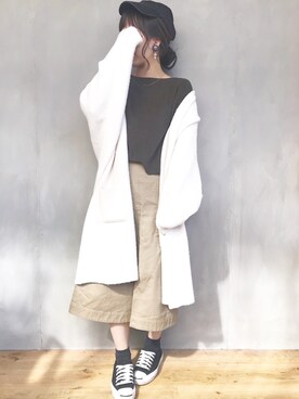 「JEANASIS（ジーナシス）のアイテム（その他アウター）」を使った、ｈaｒu ◎さん（レディース・153cm）の秋コーディネート