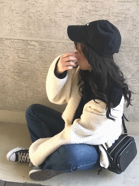「Another Edition（アナザーエディション）のアイテム（帽子）」を使った、ｈaｒu ◎さん（レディース・153cm）の秋コーディネート