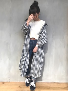 「An+u（アンユー）のアイテム」を使った、ｈaｒu ◎さん（レディース・153cm）の冬コーディネート